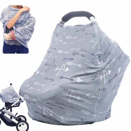 Miniatura 9 de Fundas para asientos de carro para bebé - Toldos para cochecito, cubiertas para lactancia materna, toldo multiusos para asiento de carro, regalo