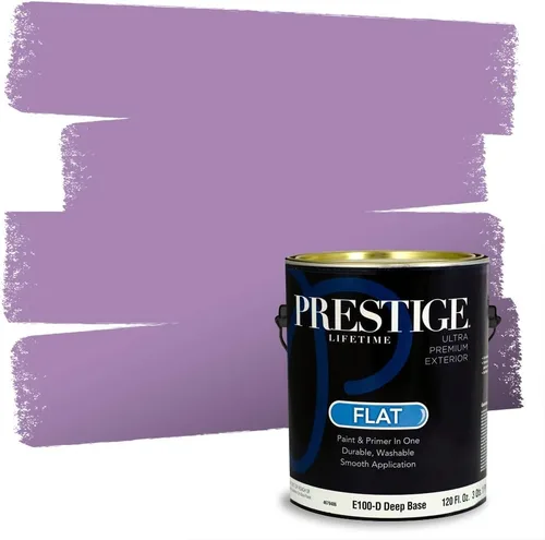 Miniatura 62 de PRESTIGE Pinturas de pintura interior e imprimación en uno, 1 galón, plano, combinación comparable de Sherwin Williams* Kimono Violet*