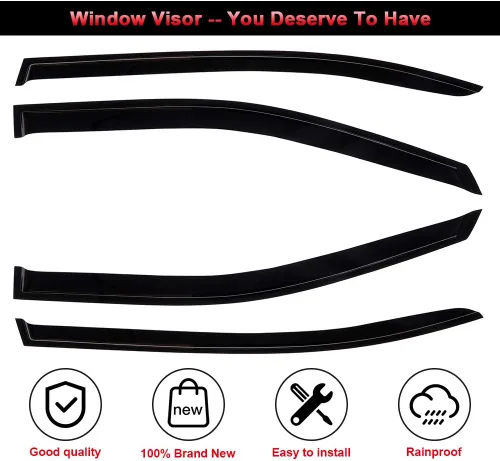 Miniatura 3 de Ventvisor - Deflector de ventana lateral para ventana, juego de protectores de lluvia para Honda 2013-2017 9ª generación para Honda para Accord 4