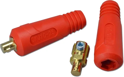 Miniatura 4 de RIVERWELD TIG DKJ10-25 DKJ10-25 - Conector de panel de cable de soldadura con color negro, ajuste rápido, paquete de 2