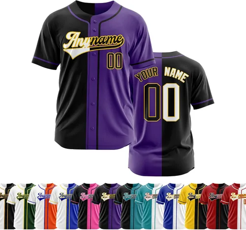 Miniatura 28 de Camiseta de béisbol personalizada con número de nombre cosido o impreso, camiseta de béisbol para hombres, mujeres, jóvenes, camiseta de béisbol