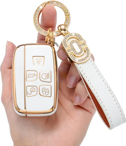 Miniatura 6 de Funda para llavero de TPU adecuada para Range Rover Evoque Velar Sport Discovery Freelander2 LR4 Land Rover Sport y Jaguar XF XJ XE F-PACE F-TYPE