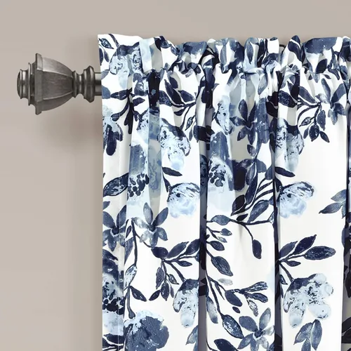 Miniatura 2 de Lush Decor Tanisha - Cortinas para oscurecer la habitación, diseño floral de vid impreso, juego de paneles de ventana (par), 52 pulgadas de ancho x