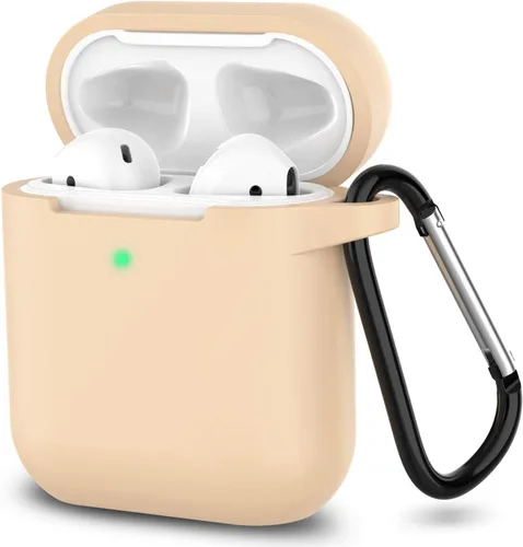 Miniatura 12 de Funda para AirPods de silicona, de protección completa, compatible con Apple AirPods 1 y 2, funda de carga inalámbrica y con cable
