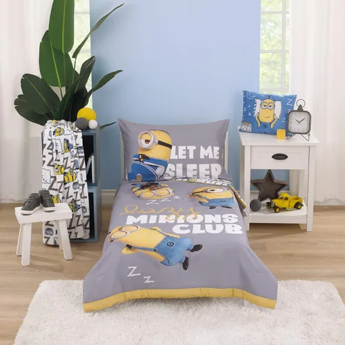 Miniatura 9 de NoJo DreamWorks Gabby's Dollhouse Dream It Up Arcoíris Multicolor Hora de Dormir - Juego de cama de 4 piezas para cama de niño pequeño - Edredón