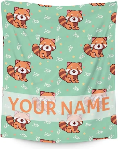 Miniatura 14 de Manta de panda rojo para niños, suave, mullida y acogedora, manta de regazo de 30 x 40 pulgadas para sofá, oficina, mantas cálidas negras para regalo