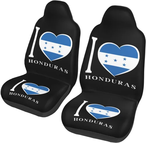Miniatura 11 de I Love Colombia - Juego completo de 2 fundas universales para asientos delanteros, se adapta a la mayoría de automóviles, SUV y camiones