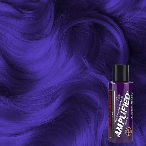 Miniatura 2 de MANIC PANIC Tinte de cabello ultra violeta amplificado (2 unidades) - Tinte para el cabello semipermanente - Color violeta tono azul frío - Vegano