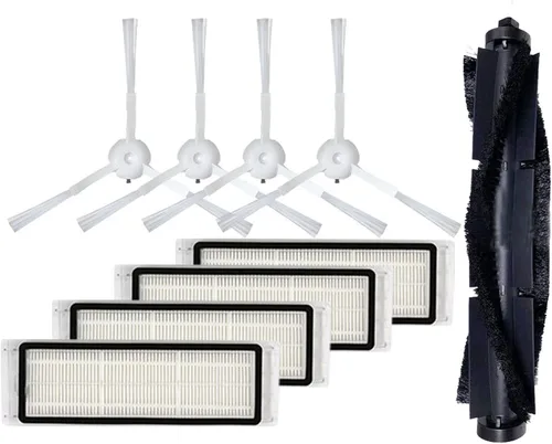 Kit de accesorios de repuesto compatible con robot aspirador 360 S5 S7, 1 cepillo de rodillo principal, 4 cepillos laterales, 4 filtros HEPA SET2