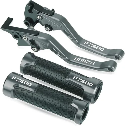 Miniatura 10 de DOUKI Para Yamaha FZ600 1987 1989 1988 FZ 600 FZ600 empuñaduras de motocicleta Manillar CNC Aluminio Ajustable Palancas de embrague de freno Palanca