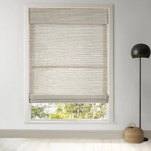 Miniatura 9 de LazBlinds Persianas romanas de bambú sin cordones, persianas de privacidad para ventanas interiores, oscurecimiento de la habitación, persianas