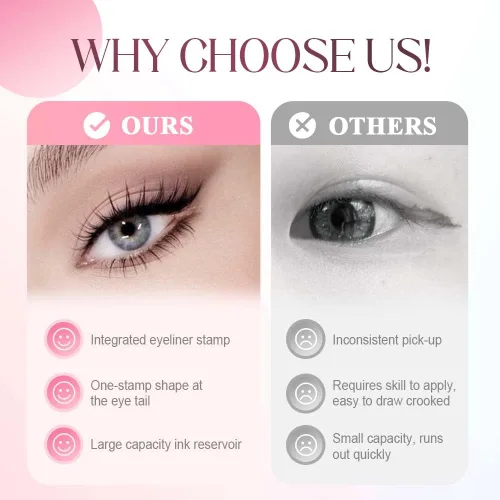 Miniatura 5 de AIIONP Sello delineador de ojos de una pieza, 2025 mejorado para alas perfectas, herramienta de delineadores de ojos impermeable, delineador de ojos
