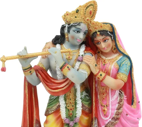 Miniatura 6 de Ebros Gift Estatua védica hindú de Radha y Krishna de la Ilustración oriental de 8 pulgadas de alto Avatar de Vishnu y Shakti Dioses Amor Divino