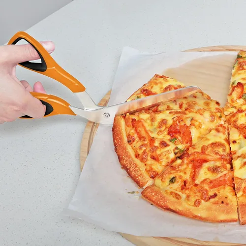Miniatura 6 de Asdirne Tijeras para pizza, cortador de pizza con hoja afilada de acero inoxidable de grado alimenticio y mango suave, tijeras de cocina