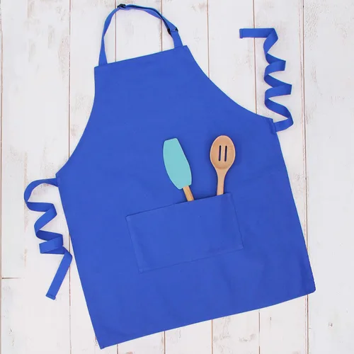 Miniatura 11 de Threadart - Paquete de 3 baberos ajustables de 100% lona de algodón con bolsillo doble, color negro, para cocinar, barbacoa, chef, manualidades, 26