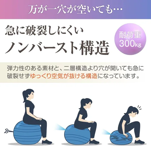 Miniatura 4 de Primasole Bola de estabilidad de 21.7 pulgadas - 25.6 pulgadas de diámetro para yoga engrosado para embarazo y ejercicio, pelota de fitness