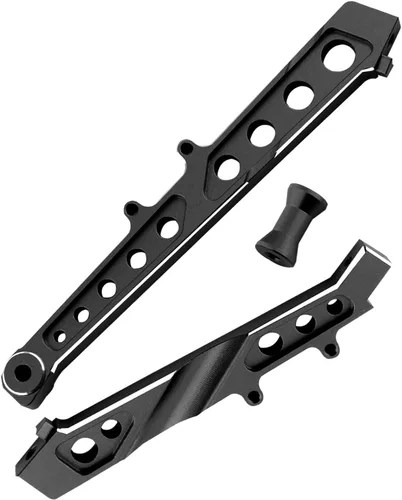 Parte de actualización de soporte de chasis delantero y trasero de aleación para ARRMA 1/7 Felony 6S BLX, Infracción 6S BLX, rodillo ilimitado, Negro