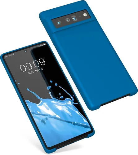 Miniatura 349 de kwmobile Funda Compatible con Google Pixel 6 Pro - Funda de teléfono de silicona TPU con acabado suave - Azul Arrecife