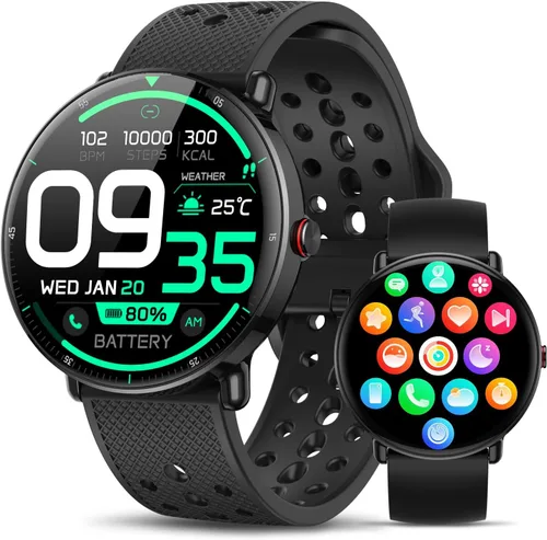 Miniatura 8 de Reloj inteligente para mujeres y hombres, para Android iOS con monitor de sueño, podómetro, rastreador de fitness, llamada Bluetooth, impermeable