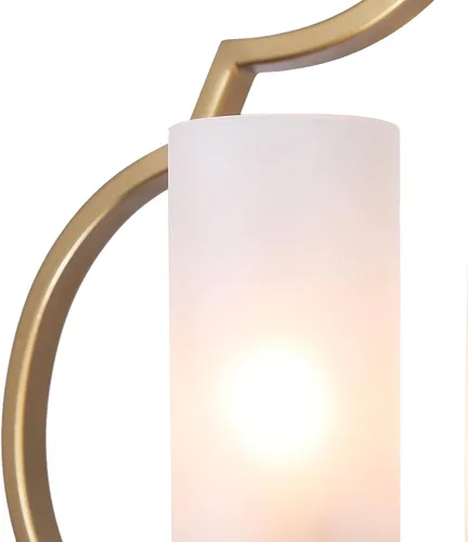 Miniatura 6 de classy leaves Candelabro dorado, 3 luces colgantes de granja para isla de cocina con pantalla de vidrio esmerilado, modernos candelabros de orbe