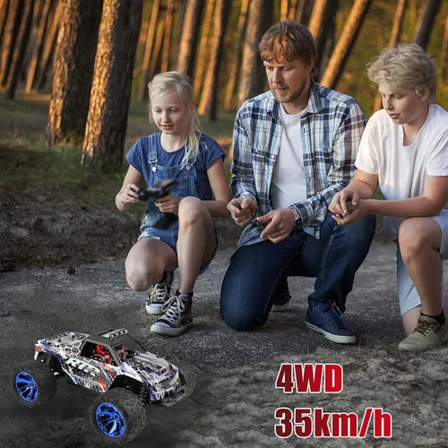 Miniatura 3 de GoolRC WLtoys 144018 - Camión a control remoto a escala 1/14, 4WD 35KM/H, auto RC de alta velocidad, 2.4 GHz, todo terreno, con 2