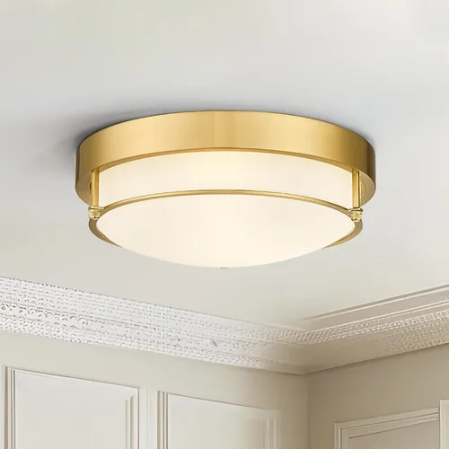 Miniatura 10 de 4822-BN - Lámpara de techo cerca de techo, de níquel con 2 luces para lavandería, cocina, dormitorio, baño, 4822-BN Clase esmerilada y níquel