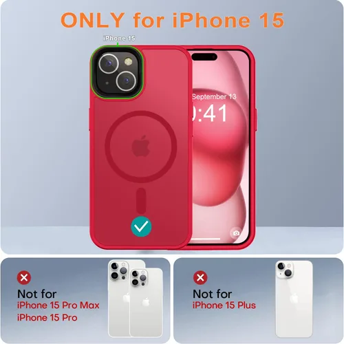 Miniatura 191 de Fuerte magnético para iPhone 11, compatible con Magsafe, [resistente a caídas de 13 pies] Funda trasera translúcida mate con sensación de piel