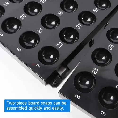 Miniatura 3 de GSE Games & Sports Expert Tablero maestro de bingo para bolas de 7/8 pulgadas, tablero de llamadas de bingo negro para fiestas, grupos grandes