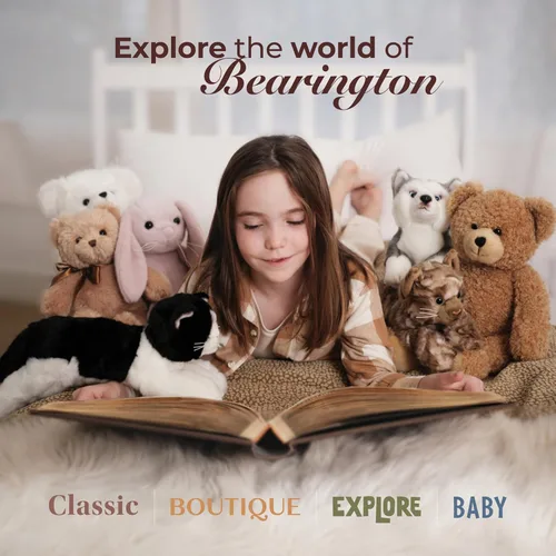 Miniatura 6 de Bearington Swings Mono de Peluche - 15" Juguetes de Mono de Peluche - Suaves y Lavables Monos de Peluche con Características Realistas para Bebés