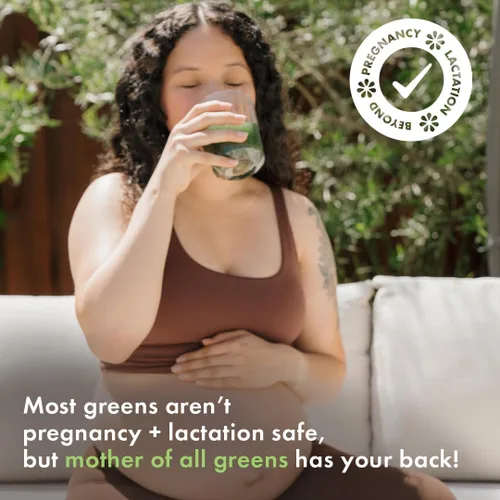 Miniatura 5 de Boobie Mother of All Greens Tu nuevo ritual familiar, polvo diario de súper verduras con más de 35 nutrientes esenciales para mamás y familias