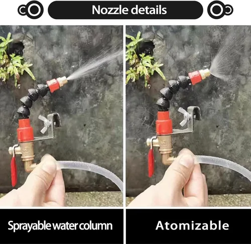 Miniatura 7 de Sistema de nebulización para máquina de corte, pulverizador de agua, boquilla de eliminación de polvo ajustable, ladrillo de nebulización