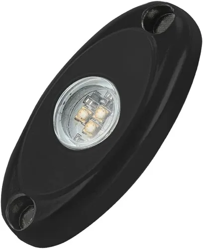 Miniatura 5 de SUNPIE 8 cápsulas de luces de roca de conexión rápida azul, cables de extensión de 4M para cada luz, 3 chips de alta potencia, almohadillas