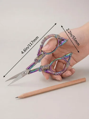 Miniatura 9 de Tijeras de Crochet – Tijeras de Grado Profesional para costura, manualidades, obras de arte, crochet, recorte, bordado, hilo, herramienta de Arco