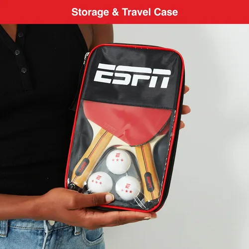 Miniatura 5 de ESPN Ping Pong Set, Table Tennis Ideal for Family Games and Game Night 2 paletas + pelotas