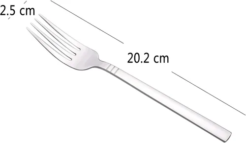 Miniatura 2 de Morcte Tenedor de cena de acero inoxidable, tenedor de 12 piezas