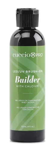 Cuccio Pro Gel de uñas de aplicación con brocha con calcio – Fórmula autonivelante LED y UV – Gel de quitar con la fuerza de gel duro – Acabado