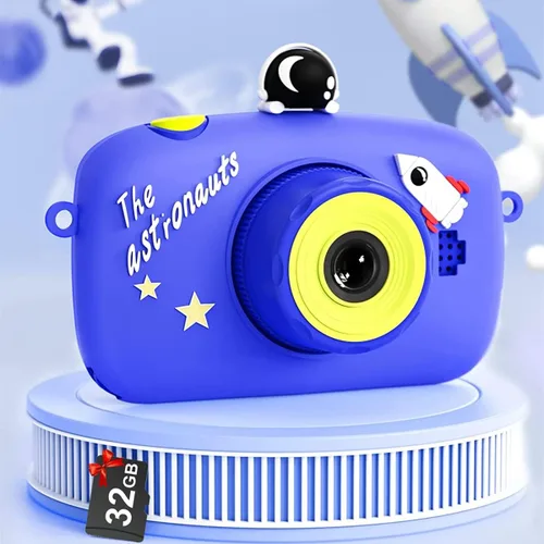 Cámara selfie para niños, regalos de cumpleaños de Navidad para niños de 3 a 9 años, cámaras de video digitales HD para niños pequeños, juguete