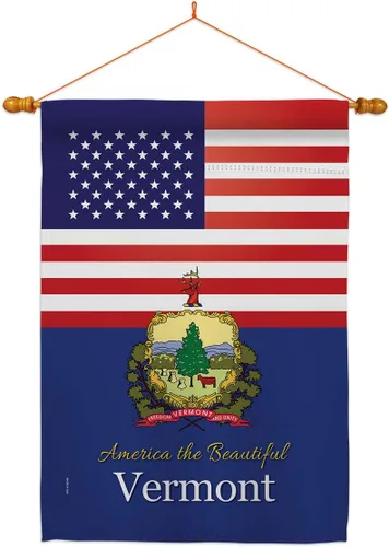 Miniatura 8 de Bandera de la casa de Vermont de Estados Unidos, Estados Unidos, Territorios Americanos, República, país, área particular, pequeña, decorativa