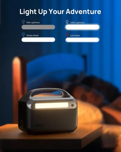 Miniatura 7 de Estación de energía portátil de 90,000mAh, batería de respaldo LiFePO4 de 288Wh con 2× salidas de CA de onda sinusoidal pura de 350W (pico de 600W)
