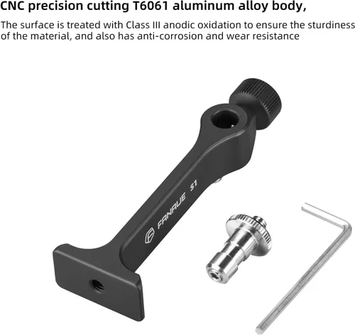 Miniatura 5 de Adaptador de trípode para prismáticos, montaje de prismáticos con rosca de 1/4 pulgada, aluminio (s1)
