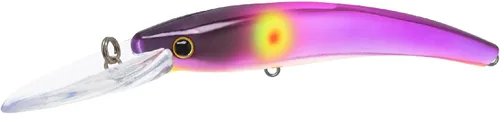 Miniatura 17 de Bill Lewis Pesca Lipless Realista Trolling Preciso Walleye Crankbait Lite con dos grandes Mustad Triple Grips BH Wonderbread en blanco