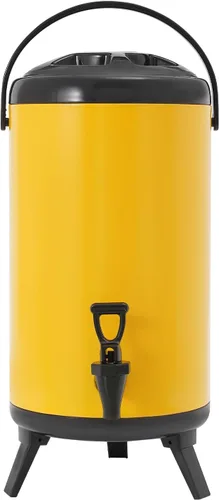 Miniatura 11 de Dispensador de bebidas con aislamiento de acero inoxidable, dispensador de bebidas calientes con grifo, dispensador térmico de bebidas frías
