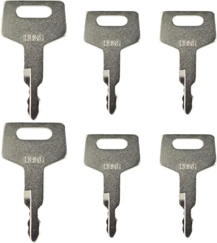 Miniatura 2 de 6 llaves de encendido H806 de repuesto de llaves de equipo pesado para Takeu-chi Hita-chi Ge-hl nuevo caso Ho-lland 17001-00019 180845