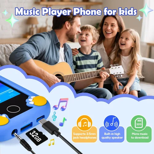Miniatura 8 de Teléfono infantil para niños, teléfono de juguete de dinosaurio, regalos de cumpleaños de Navidad para niños de 3 a 10 años, teléfonos
