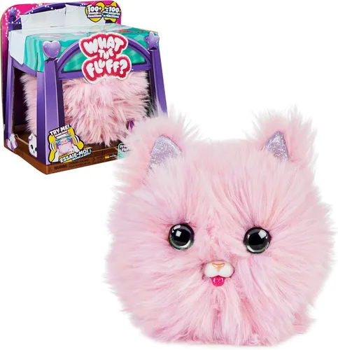 WHAT THE FLUFF?, Purr 'n Fluff, juguete interactivo sorpresa con más de 100 sonidos y reacciones, juguetes para niños para niñas de 5 años en