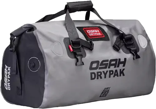 Miniatura 26 de Bolsa de lona impermeable y maleta - Bolsa seca para motocicleta, bolsas de sillín con cierre enrollable, gran espacio de almacenamiento, para Negro