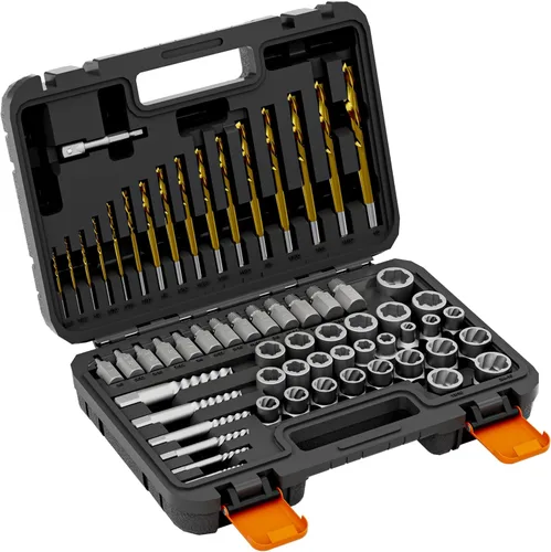 Miniatura 9 de Juego de 15 piezas de extractor de pernos, juego de zócalos de impacto de 3/8" para quitar pernos y tuercas, para pernos y tuercas dañados