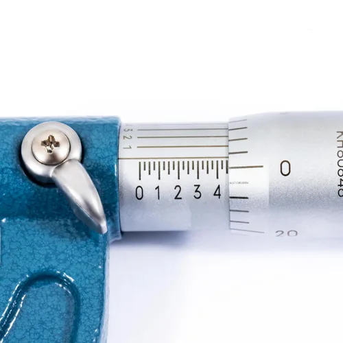 Miniatura 3 de PEC Tools Micrómetro exterior de 0-1", herramienta de medición de precisión de grado industrial, acero endurecido, micrómetro de alta precisión