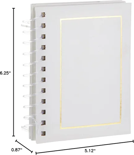 Miniatura 4 de Pioneer Photo Albums Caballete de 50 bolsillos en espiral de cuero sintético para álbumes de fotos de 4 x 6 pulgadas, color blanco