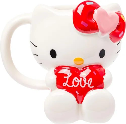 Miniatura 10 de Silver Buffalo Sanrio - Taza de cerámica esculpida en 3D con diseño de esqueleto de Hello Kitty para Halloween, 20 onzas Disfraz de esqueleto